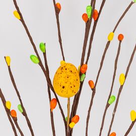 Пасхальная декоративная веточка с крашанками, 42 см, изображение 3 ᐒ купить на  ❤ Like7km.com.ua