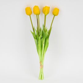 Букет латексных тюльпанов, 7 бутонов, желтый, 48 см, изображение 4 ᐒ купить на  ❤ Like7km.com.ua