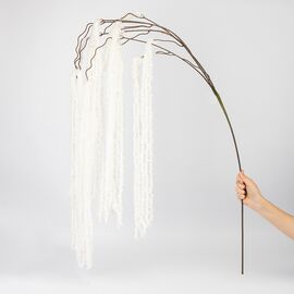 Искусственная свисающая ветка "Амарант", белая, 180 см, изображение 2 ᐒ купить на  ❤ Like7km.com.ua
