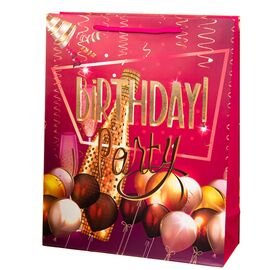 Подарочный пакет "Birthday Party" 31 * 12 * 40, изображение 2 ᐒ купить на  ❤ Like7km.com.ua