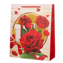 Подарочный пакет "Rose" 26 * 10 * 32, изображение 2 ᐒ купить на  ❤ Like7km.com.ua