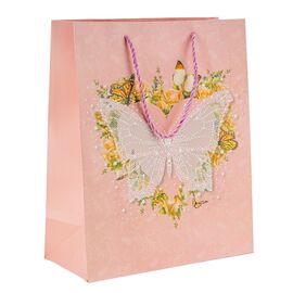 Подарочный пакет "Бабочка", 30*40 см * Рандомный выбор дизайна, изображение 3 ᐒ купить на  ❤ Like7km.com.ua
