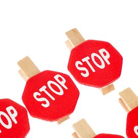 Прищепка "Stop", изображение 2 ᐒ купить на  ❤ Like7km.com.ua
