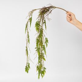 Искусственная свисающая ветка "Зеленый водопад", зеленая, 95 см, изображение 2 ᐒ купить на  ❤ Like7km.com.ua
