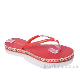 Шлепанцы женские Лето N211 red (8 пар р.36-41) "Inblue" оптом со склада 7км ᐒ купить на  ❤ Like7km.com.ua