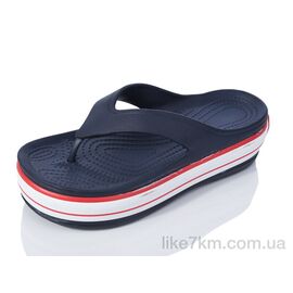 Шлепанцы женские Лето N508 navy-red (6 пар р.37-40) "Inblue" оптом со склада 7км ᐒ купить на  ❤ Like7km.com.ua