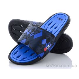 Шлепанцы мужские Лето R021 (w43) blue-black (6 пар р.40-45) "Obuvok" оптом со склада 7км ᐒ купить на  ❤ Like7km.com.ua