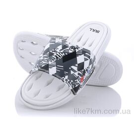Шлепанцы мужские Лето R021 (w43) white-black (6 пар р.40-45) "Obuvok" оптом со склада 7км ᐒ купить на  ❤ Like7km.com.ua
