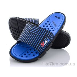 Шлепанцы мужские Лето R022  black-blue (6 пар р.40-45) "Obuvok" оптом со склада 7км ᐒ купить на  ❤ Like7km.com.ua