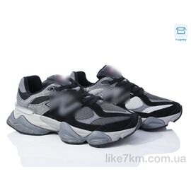 Кроссовки мужские Весна/Осень HD2(9060-2) black-grey (8 пар р.40-45) "Violeta" оптом со склада 7км ᐒ купить на  ❤ Like7km.com.ua