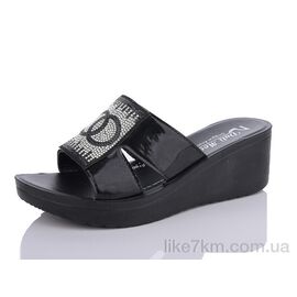 Шлепанцы женские Лето 0970B black (6 пар р.36-40) "Sali-2" оптом со склада 7км ᐒ купить на  ❤ Like7km.com.ua