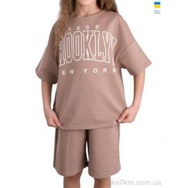 Костюм Лето 2408 коричневий (134-158) (5 шт. р.S-2XL) "LiMa" оптом со склада 7км ᐒ купить на  ❤ Like7km.com.ua