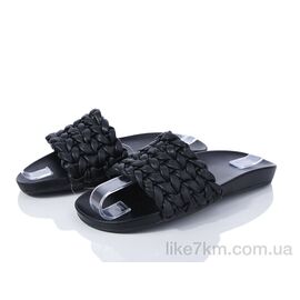Шлепанцы женские Лето 17730 black (9 пар р.36-40) "LOOK STOCK" оптом со склада 7км ᐒ купить на  ❤ Like7km.com.ua