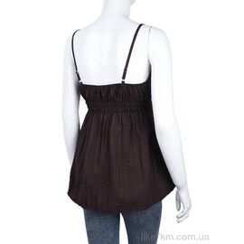 Блузка Лето 506 (08880) brown (3 шт. р.S-L) "Obuvok" оптом со склада 7км, изображение 2 ᐒ купить на  ❤ Like7km.com.ua