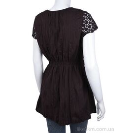 Блузка Лето 508 (08886) brown (3 шт. р.S-L) "Obuvok" оптом со склада 7км, изображение 2 ᐒ купить на  ❤ Like7km.com.ua