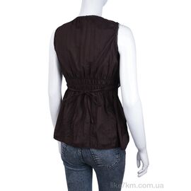 Блузка Лето 511 (08884) brown (3 шт. р.S-L) "Obuvok" оптом со склада 7км, изображение 2 ᐒ купить на  ❤ Like7km.com.ua