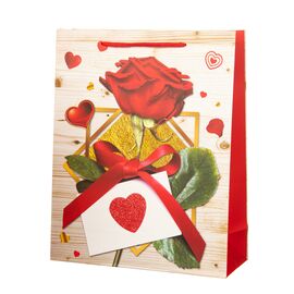 Подарочный пакет "Rose" 26 * 10 * 32 ᐒ купить на  ❤ Like7km.com.ua