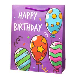 Подарочный пакет "Birthday gifts" 26 * 10 * 32 ᐒ купить на  ❤ Like7km.com.ua