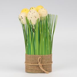 Пасхальная композиция «Желтые крашенки», 18 см ᐒ купить на  ❤ Like7km.com.ua