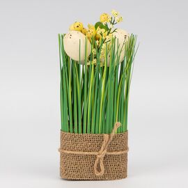 Пасхальная композиция «Цветочная лужайка», 19 см ᐒ купить на  ❤ Like7km.com.ua