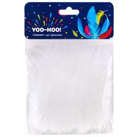 Декоративные перья, белые YOO-HOO! ᐒ купить на  ❤ Like7km.com.ua