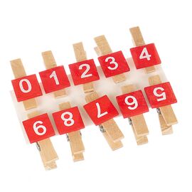 Прищепка "Цифры" ᐒ купить на  ❤ Like7km.com.ua