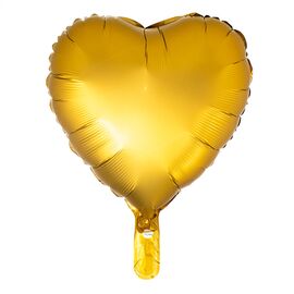 Шар надувной "Сердце" (gold) ᐒ купить на  ❤ Like7km.com.ua