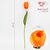 Искусственный тюльпан с эффектом живого прикосновения, оранжевый, 45 см ᐒ купить на  ❤ Like7km.com.ua