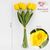 Букет тюльпанов с эффектом живого прикосновения, 9 бутонов, желтый, 45 см ᐒ купить на  ❤ Like7km.com.ua