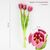 Букет латексных тюльпанов, 5 бутонов, розовый, 45 см ᐒ купить на  ❤ Like7km.com.ua