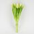 Букет латексных тюльпанов, 7 бутонов, бело-зеленый, 31 см, изображение 4 ᐒ купить на  ❤ Like7km.com.ua