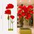 Большие ростовые декоративные цветы на стойке, красные, 155 см ᐒ купить на  ❤ Like7km.com.ua