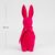 Фигурка флоковая "Пасхальный зайчик", темно-розовая, 30 см ᐒ купить на  ❤ Like7km.com.ua