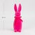 Фигурка флоковая "Пасхальный зайчик", розовая, 30 см ᐒ купить на  ❤ Like7km.com.ua