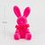 Фигурка флоковая "Пасхальный зайчик", розовая, 15 см ᐒ купить на  ❤ Like7km.com.ua