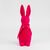 Фигурка флоковая "Пасхальный зайчик", темно-розовая, 30 см, изображение 3 ᐒ купить на  ❤ Like7km.com.ua