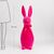 Фигурка флоковая "Пасхальный зайчик", розовая, 70 см ᐒ купить на  ❤ Like7km.com.ua