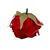 Головка розы, красная, 6,5 см, изображение 3 ᐒ купить на  ❤ Like7km.com.ua
