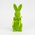Фигурка флоковая "Пасхальный зайчик", зеленая, 23 см, изображение 3 ᐒ купить на  ❤ Like7km.com.ua