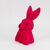Фигурка флоковая "Пасхальный зайчик", темно-розовая, 25 см, изображение 2 ᐒ купить на  ❤ Like7km.com.ua