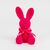 Фигурка флоковая "Пасхальный зайчик", темно-розовая, 15 см, изображение 3 ᐒ купить на  ❤ Like7km.com.ua
