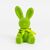 Фигурка флоковая "Пасхальный зайчик", зеленая, 15 см, изображение 3 ᐒ купить на  ❤ Like7km.com.ua
