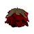 Головка розы, бордовая, 11 см, изображение 3 ᐒ купить на  ❤ Like7km.com.ua