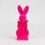 Фигурка флоковая "Пасхальный зайчик", розовая, 23 см, изображение 3 ᐒ купить на  ❤ Like7km.com.ua