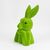 Фигурка флоковая "Пасхальный зайчик", зеленая, 40 см, изображение 2 ᐒ купить на  ❤ Like7km.com.ua