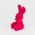 Фигурка флоковая "Пасхальный зайчик", темно-розовая, 15 см, изображение 2 ᐒ купить на  ❤ Like7km.com.ua