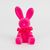 Фигурка флоковая "Пасхальный зайчик", розовая, 15 см, изображение 3 ᐒ купить на  ❤ Like7km.com.ua