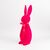 Фигурка флоковая "Пасхальный зайчик", темно-розовая, 70 см, изображение 2 ᐒ купить на  ❤ Like7km.com.ua
