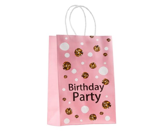 Подарочный пакет "Birthday party", 15*21 см * Рандомный выбор дизайна ᐒ купить на  ❤ Like7km.com.ua