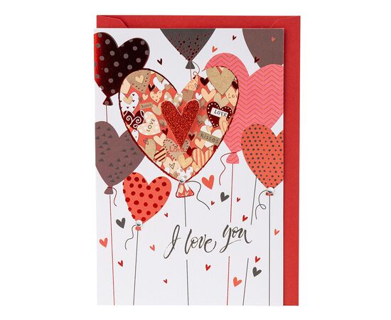 Открытка с конвертом ко Дню Влюбленных "Love you" YOO-HOO! ᐒ купить на  ❤ Like7km.com.ua